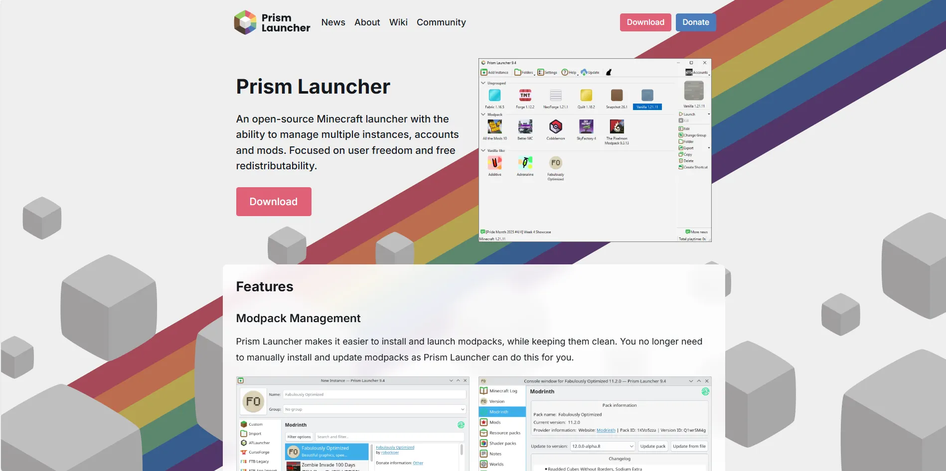 PrismLauncher 網站